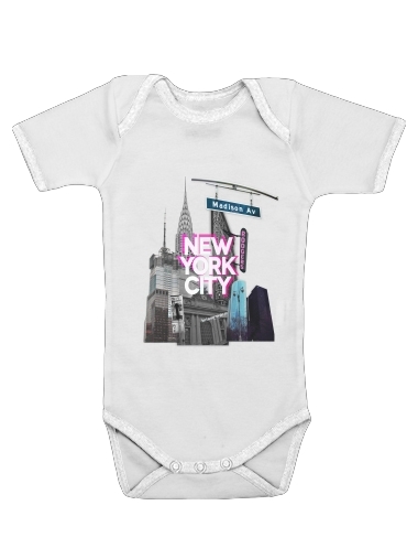  New York City II [pink] voor Baby short sleeve onesies