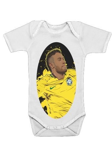  Neymar Carioca Paris voor Baby short sleeve onesies