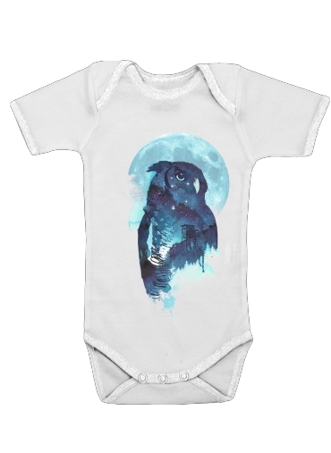  Night Owl voor Baby short sleeve onesies