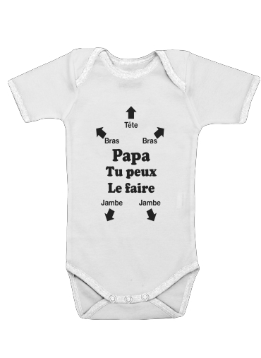  Notice pour papa voor Baby short sleeve onesies