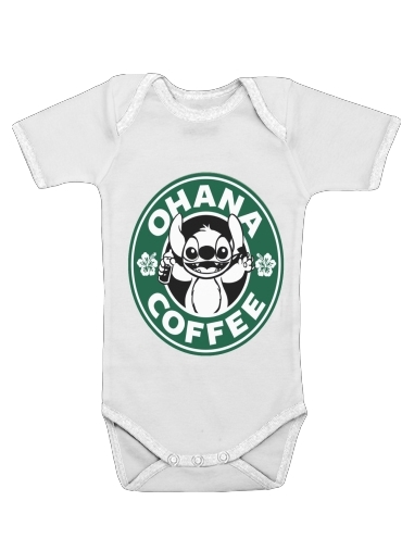  Ohana Coffee voor Baby short sleeve onesies