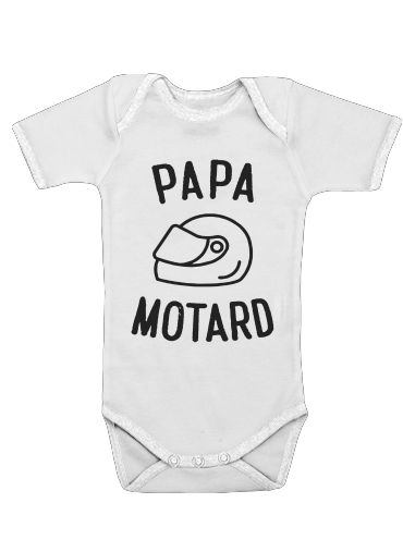  Papa Motard Moto Passion voor Baby short sleeve onesies