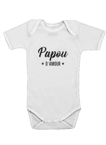  Papou damour voor Baby short sleeve onesies