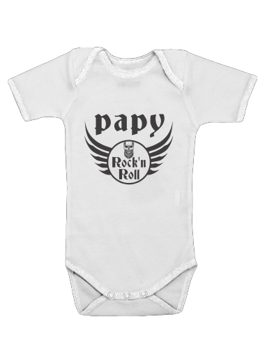 Papy Rock N Roll voor Baby short sleeve onesies
