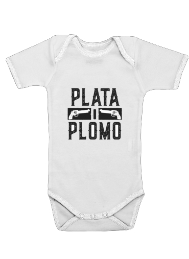  Plata O Plomo Narcos Pablo Escobar voor Baby short sleeve onesies