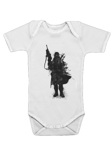  Post Apocalyptic Warrior voor Baby short sleeve onesies