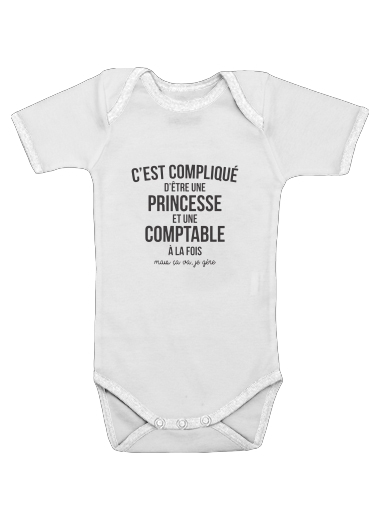 Princesse et comptable voor Baby short sleeve onesies