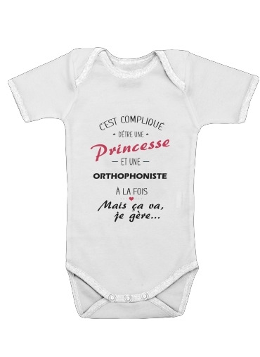  Princesse et orthophoniste voor Baby short sleeve onesies