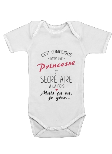  Princesse et secretaire voor Baby short sleeve onesies