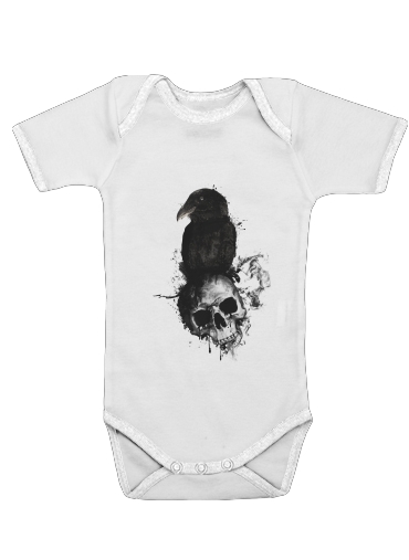  Raven and Skull voor Baby short sleeve onesies
