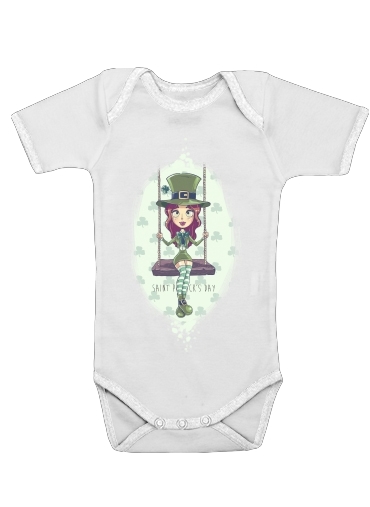  Saint Patrick's Girl voor Baby short sleeve onesies