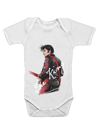  The King Presley voor Baby short sleeve onesies