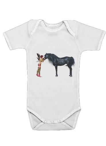  The Last Black Unicorn voor Baby short sleeve onesies