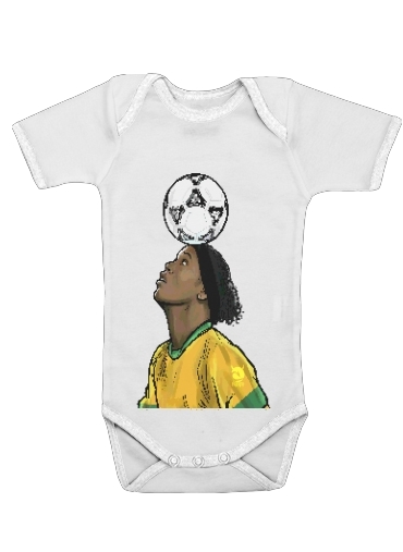  The Magic Carioca Brazil Pixel Art voor Baby short sleeve onesies
