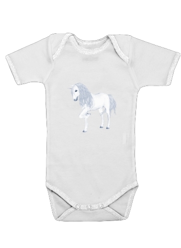  The White Unicorn voor Baby short sleeve onesies