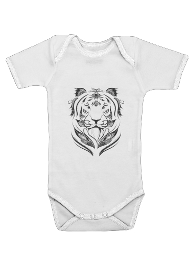  Tiger Feather voor Baby short sleeve onesies