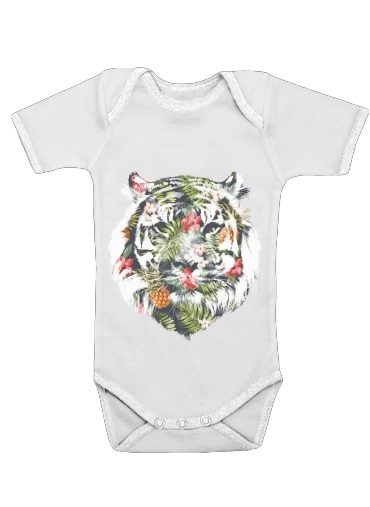  Tropical Tiger voor Baby short sleeve onesies