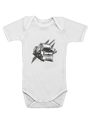  Truck Racing voor Baby short sleeve onesies