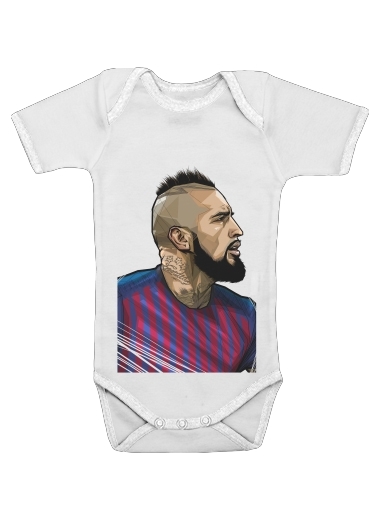  Vidal Chilean Midfielder voor Baby short sleeve onesies