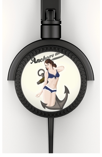  Anchors Aweigh - Classic Pin Up voor hoofdtelefoon