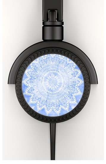  Bohemian Flower Mandala in Blue voor hoofdtelefoon