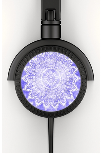  Bohemian Flower Mandala in purple voor hoofdtelefoon