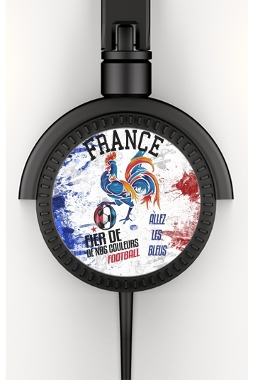  France Football Coq Sportif Fier de nos couleurs Allez les bleus voor hoofdtelefoon