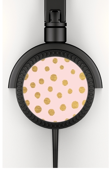  Golden Dots And Pink voor hoofdtelefoon