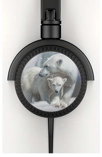  Polar bear family voor hoofdtelefoon