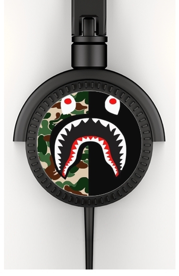  Shark Bape Camo Military Bicolor voor hoofdtelefoon