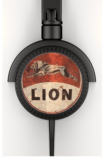  Vintage Gas Station Lion voor hoofdtelefoon