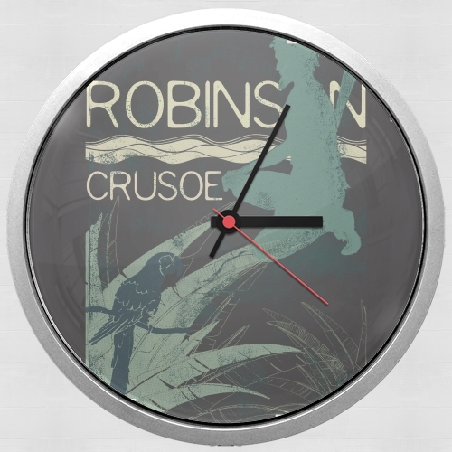  Book Collection: Robinson Crusoe voor Wandklok