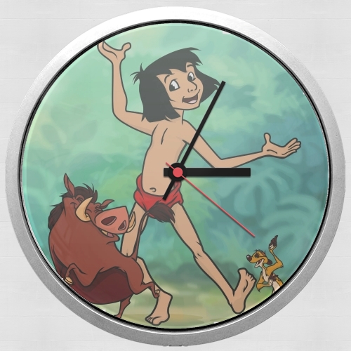  Disney Hangover Mowgli Timon and Pumbaa  voor Wandklok