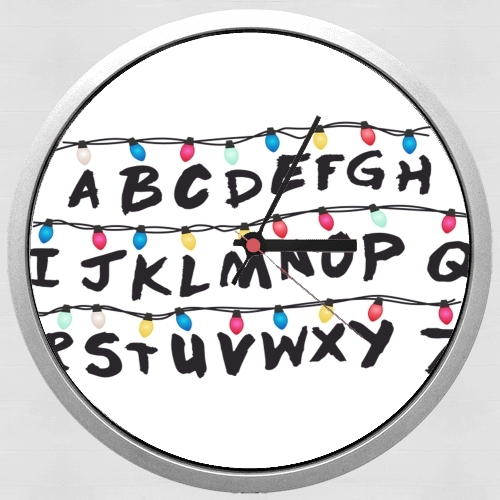 Stranger Things Lampion Alphabet Inspiration voor Wandklok