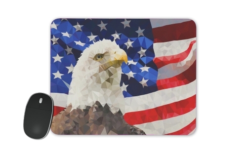  American Eagle and Flag voor Mousepad