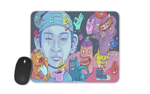  Colorful and creepy creatures voor Mousepad