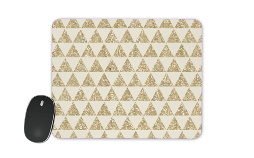  Glitter Triangles in Gold voor Mousepad