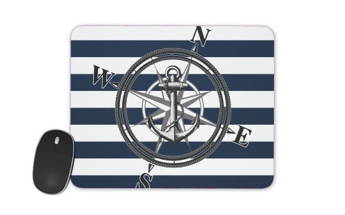  Navy Striped Nautica voor Mousepad