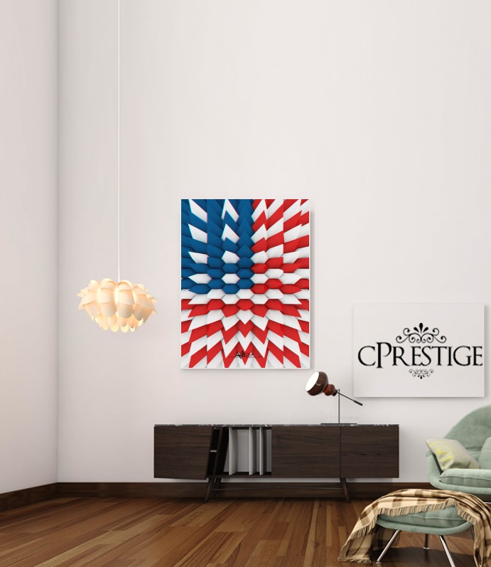  3D Poly USA flag voor Bericht lijm 30 * 40 cm