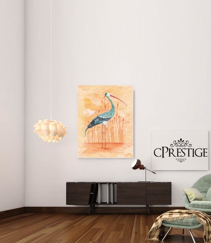  An Exotic Crane voor Bericht lijm 30 * 40 cm