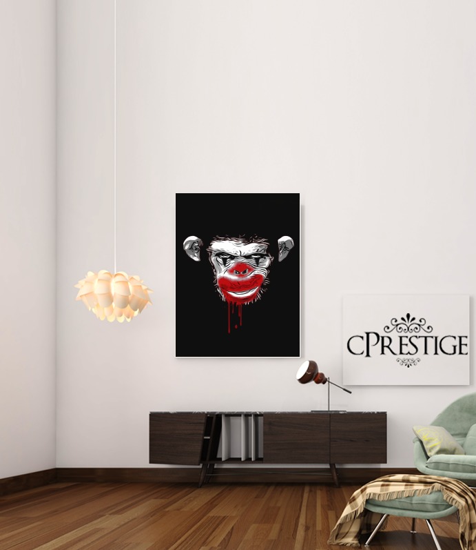  Evil Monkey Clown voor Bericht lijm 30 * 40 cm