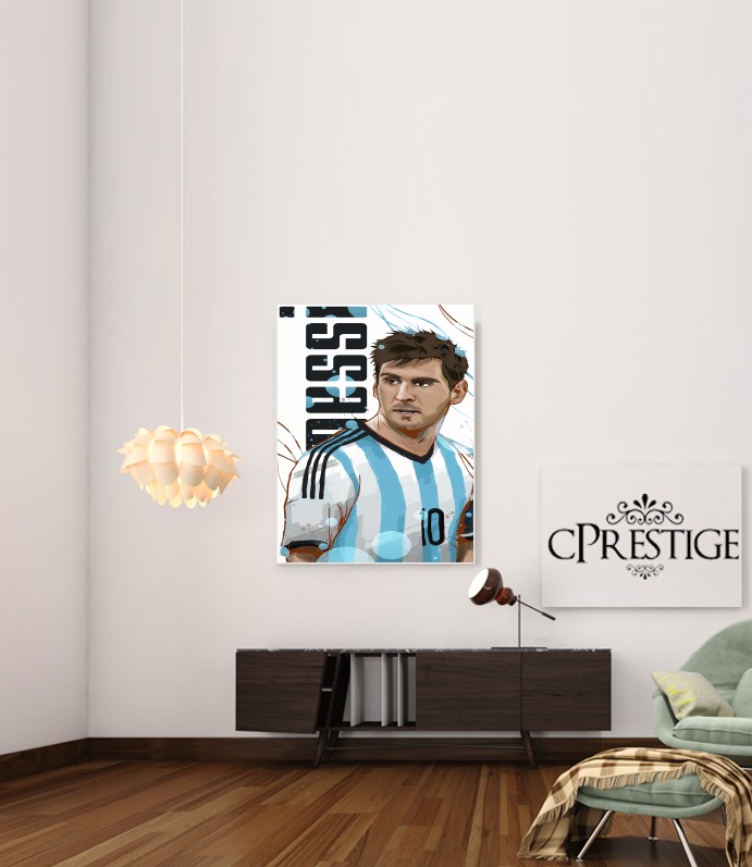  Football Legends: Lionel Messi World Cup 2014 voor Bericht lijm 30 * 40 cm
