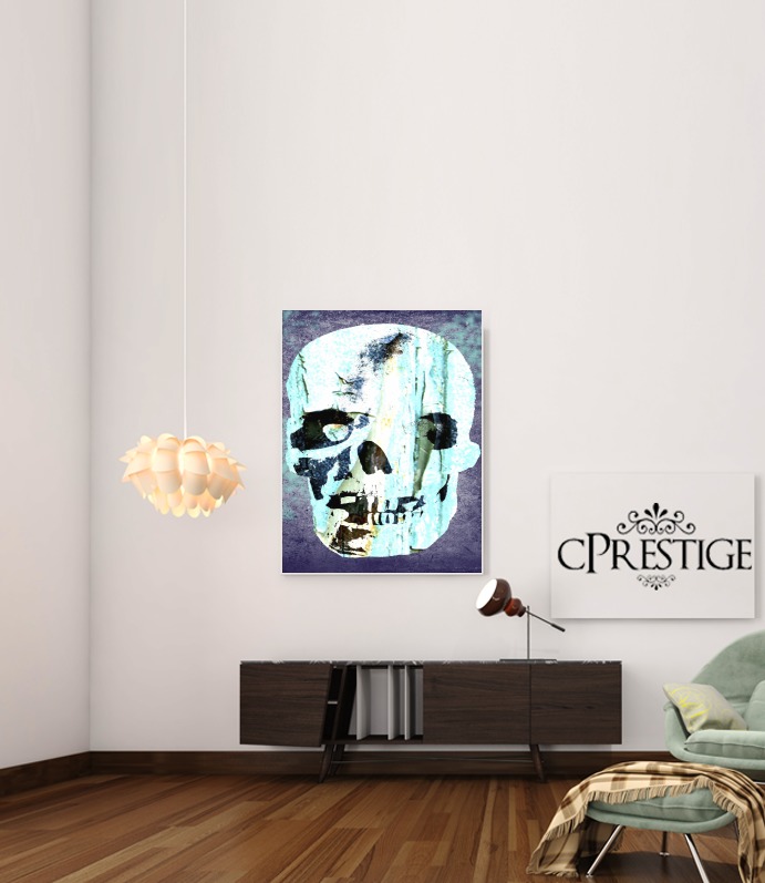  Vintage Blue Skull voor Bericht lijm 30 * 40 cm