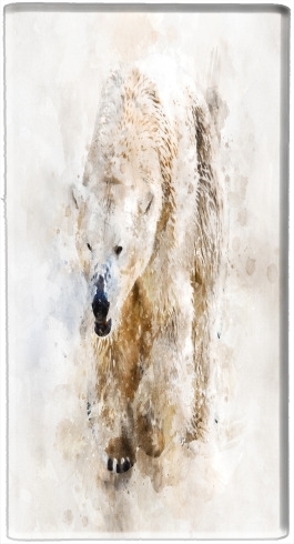  Abstract watercolor polar bear voor draagbare externe back-up batterij 5000 mah Micro USB