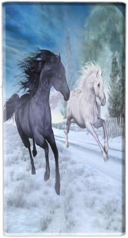  Horse freedom in the snow voor draagbare externe back-up batterij 5000 mah Micro USB