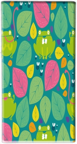  Frogs and leaves voor draagbare externe back-up batterij 5000 mah Micro USB