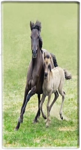  Horses, wild Duelmener ponies, mare and foal voor draagbare externe back-up batterij 5000 mah Micro USB