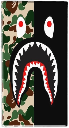  Shark Bape Camo Military Bicolor voor draagbare externe back-up batterij 5000 mah Micro USB