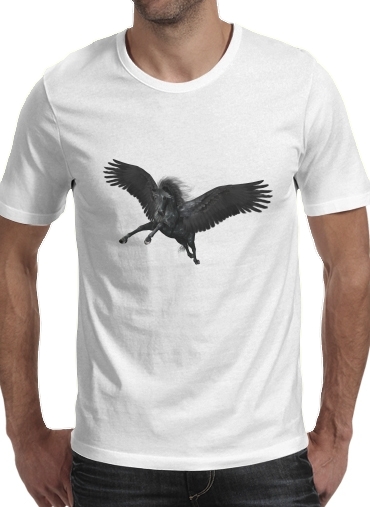  Black Pegasus voor Mannen T-Shirt