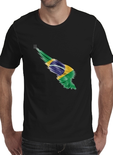 zwart- Brazil Selecao Home voor Mannen T-Shirt